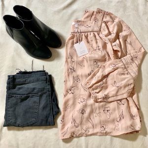 Lauren Conrad Boho Blouse